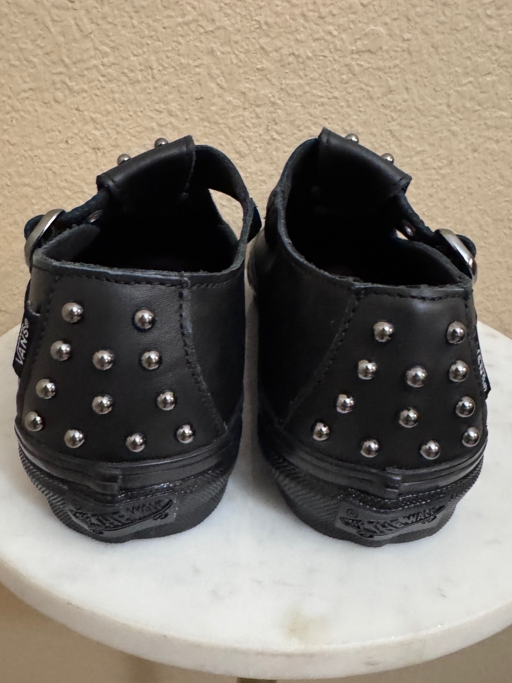 Women VANS Premium Mary Jane 93 Black genuine leather Pearlized sneakers Size 7 - Picture 6 of 9
